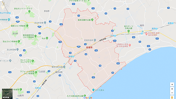 植木のまち 匝瑳市 アクセスマップ